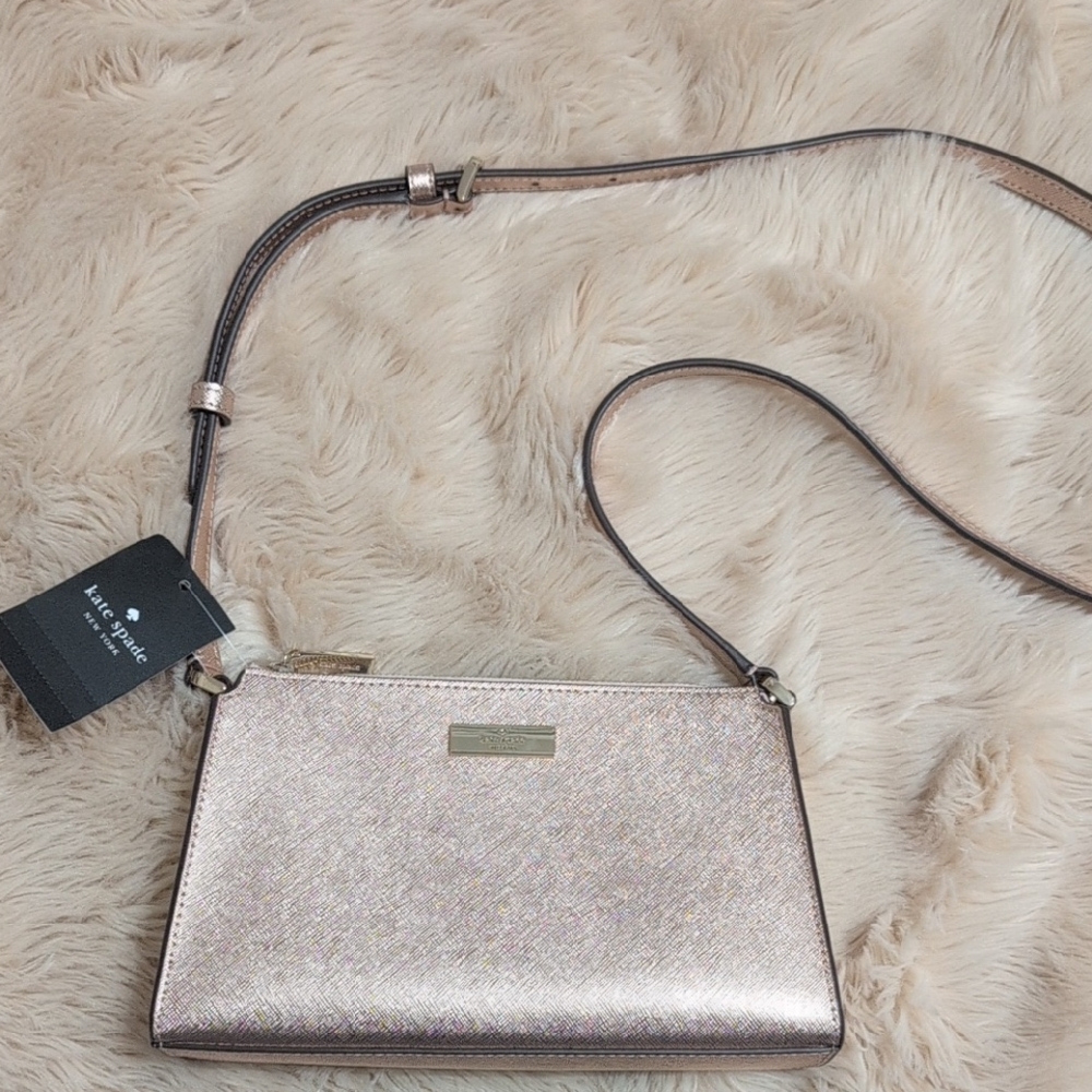 Kate Spade Shimmering Silver Crossbody Bag